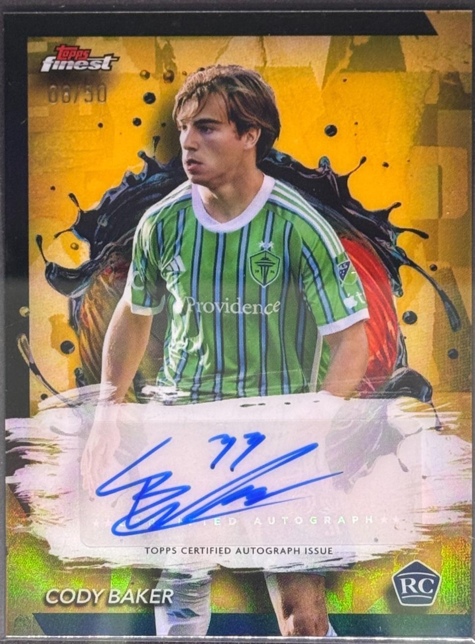Cody Baker [Gold Refractor] #BA-CB Prices | 2024 Topps Finest MLS ...