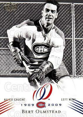 Bert Olmstead #31 Hockey Cards 2008 Upper Deck Montreal Canadiens Centennial