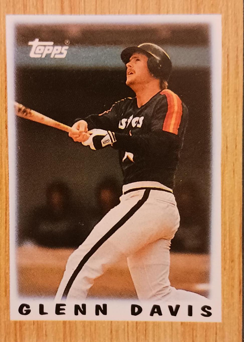 Glenn Davis #8 Baseball Cards 1987 Topps Mini League Leaders
