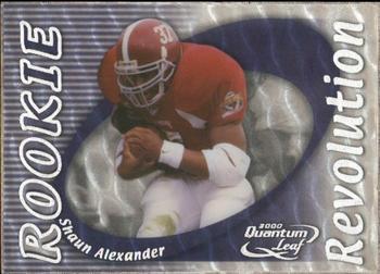 Shaun Alexander #RR-09 Football Cards 2000 Quantum Leaf Rookie Revolution