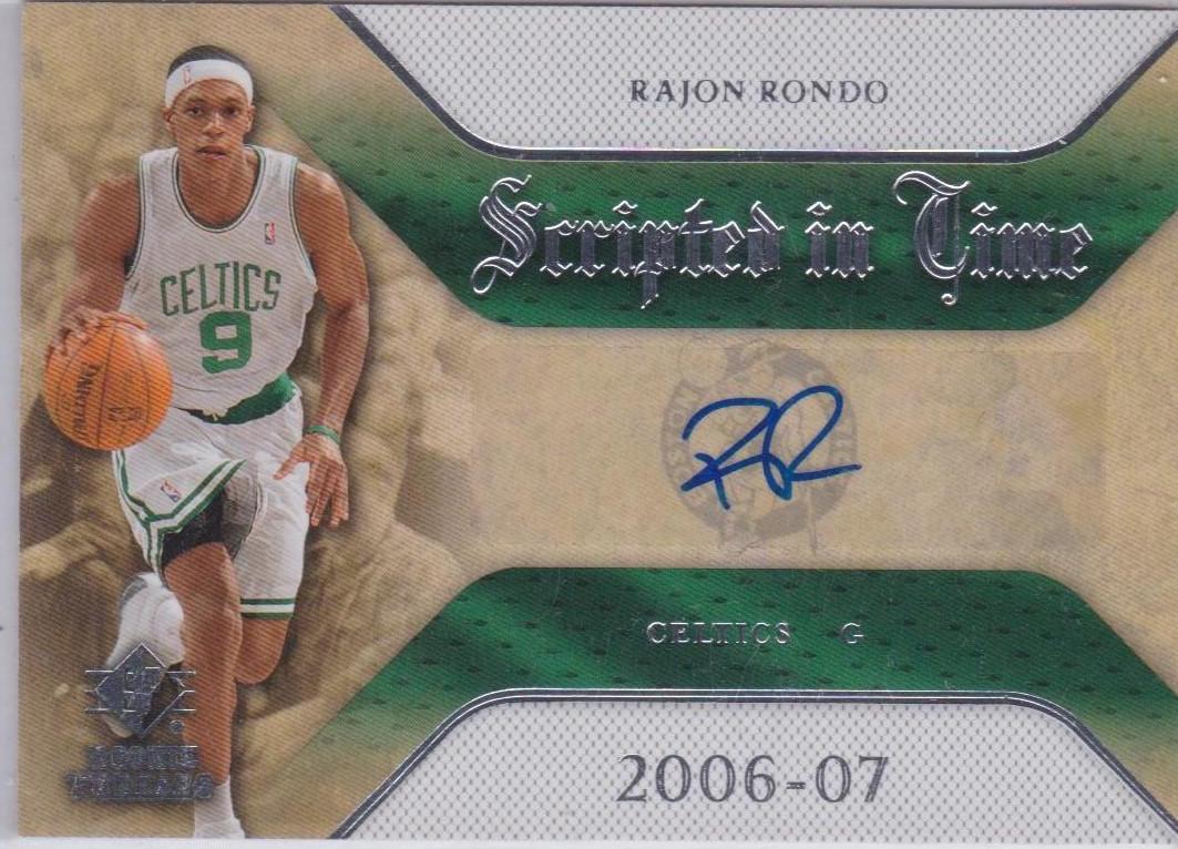 Rajon Rondo #SIT-RR Basketball Cards 2007 SP Rookie Threads Scripted in Time