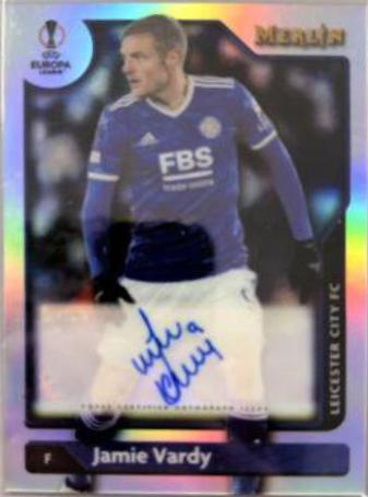Jamie Vardy #A-JV 2021 Topps Merlin Chrome UEFA Autographs