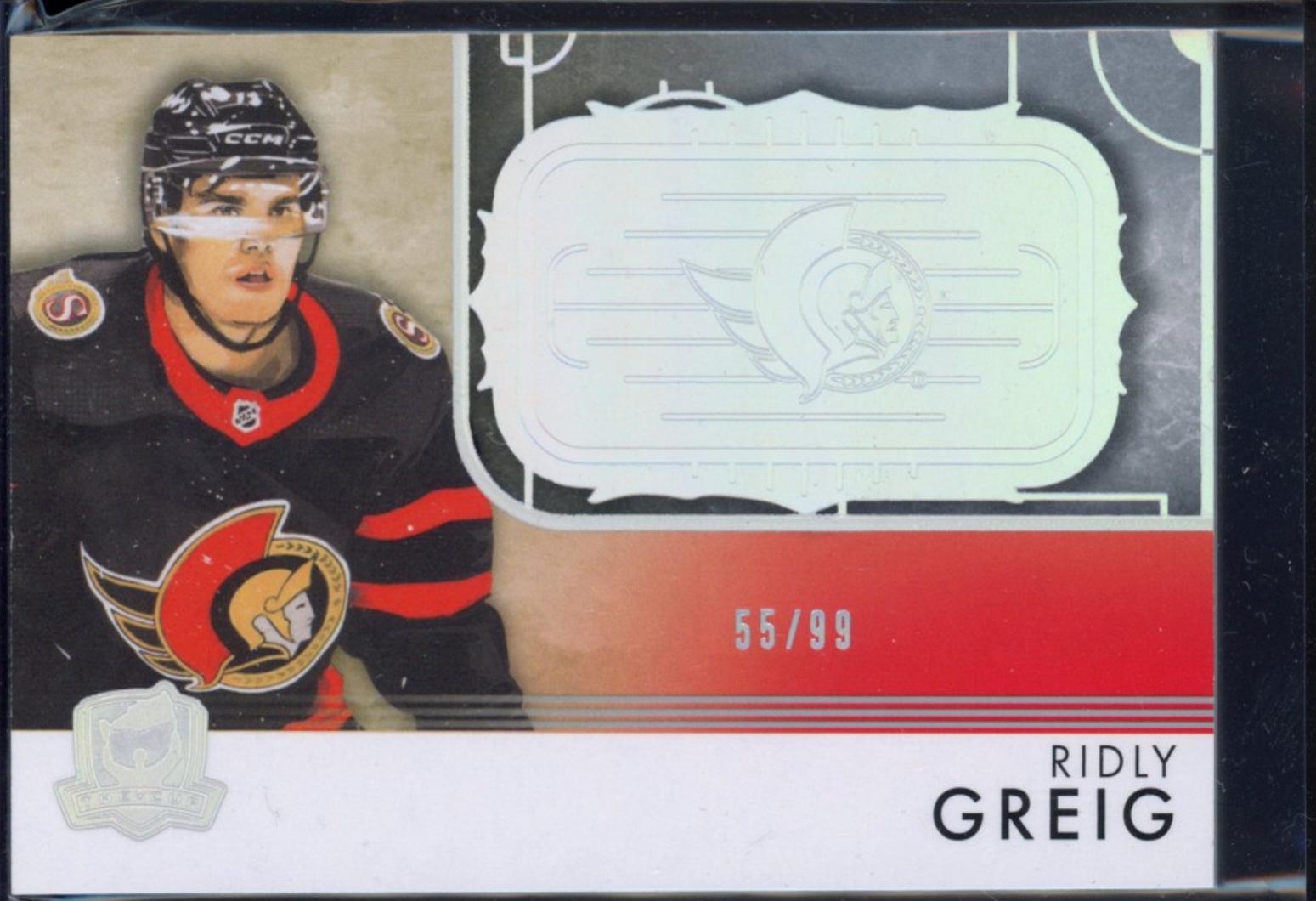 Ridly Greig #RGRG-V3 2023-24 Upper Deck The Cup Hockey Rookie Rink Gallery