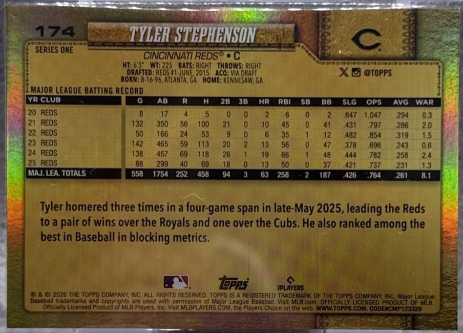 Tyler Stephenson [Golden Mirror Variation] #174