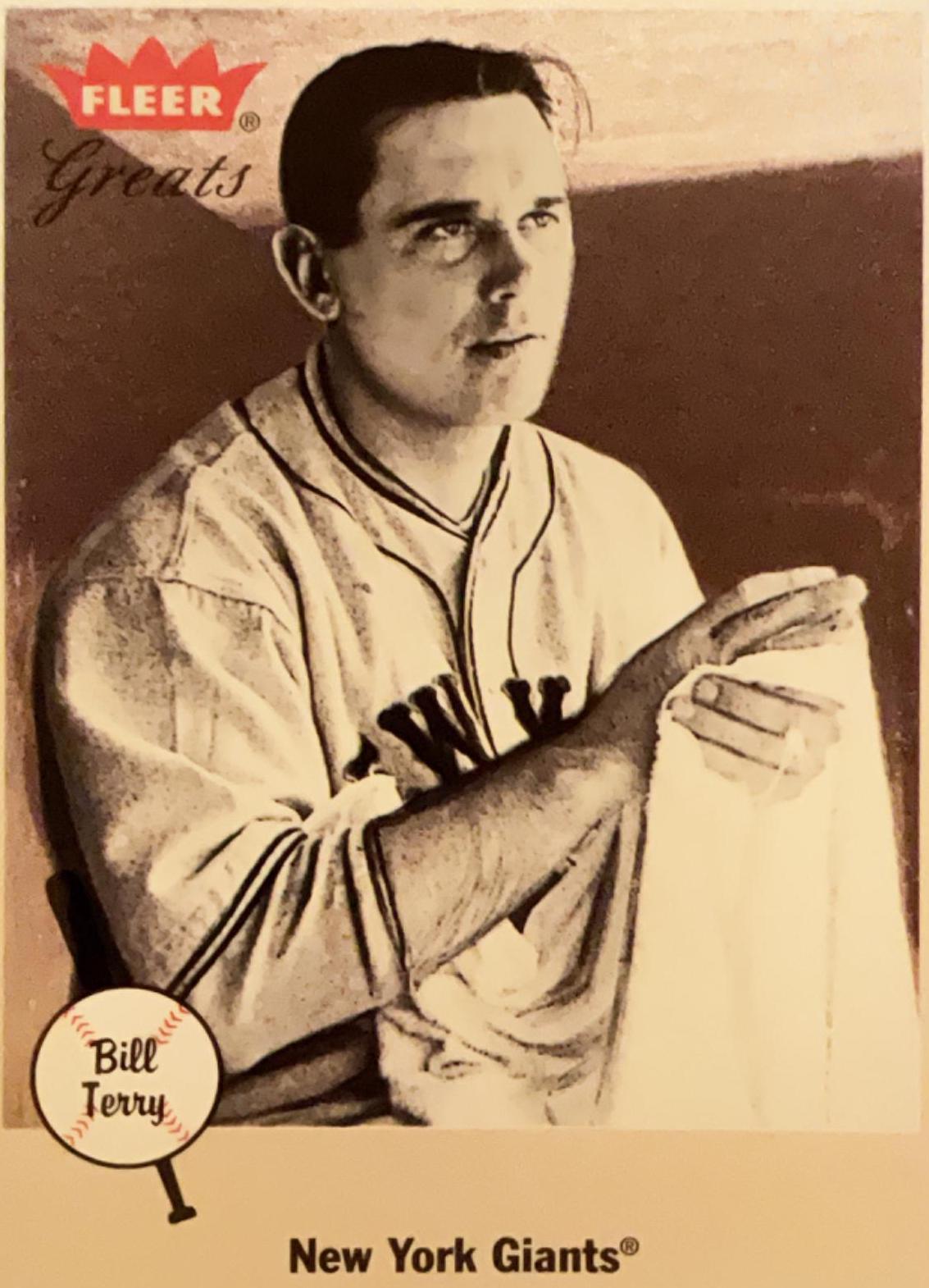 Bill Terry #98 2002 Fleer Greats Baseball