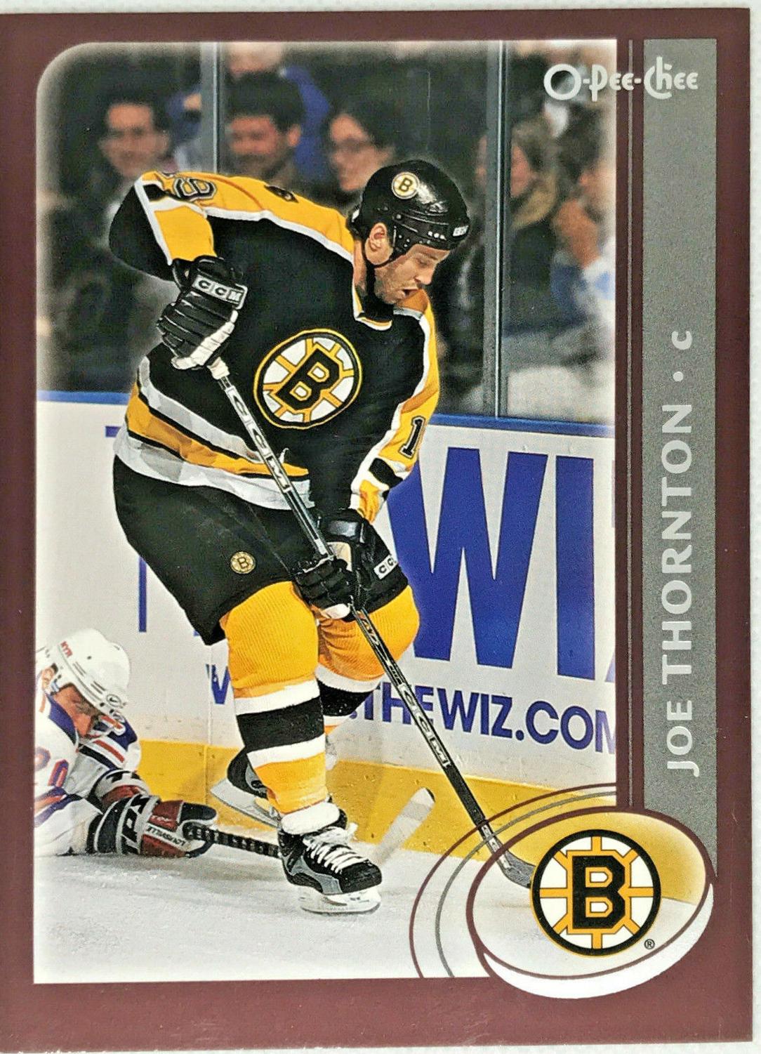 Joe Thornton #1 Hockey Cards 2002 O-Pee-Chee Box Topper