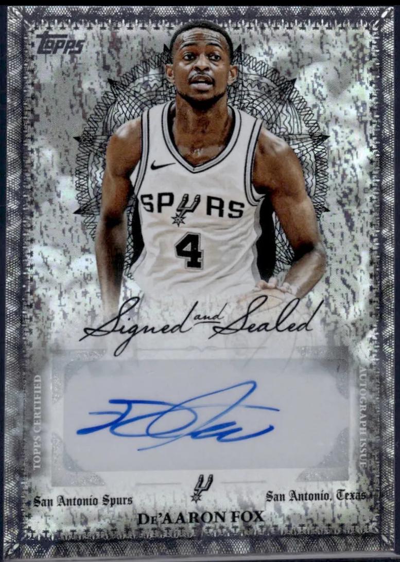 De'Aaron Fox #BSI-DF Prices | 2025 Topps Signed and Sealed