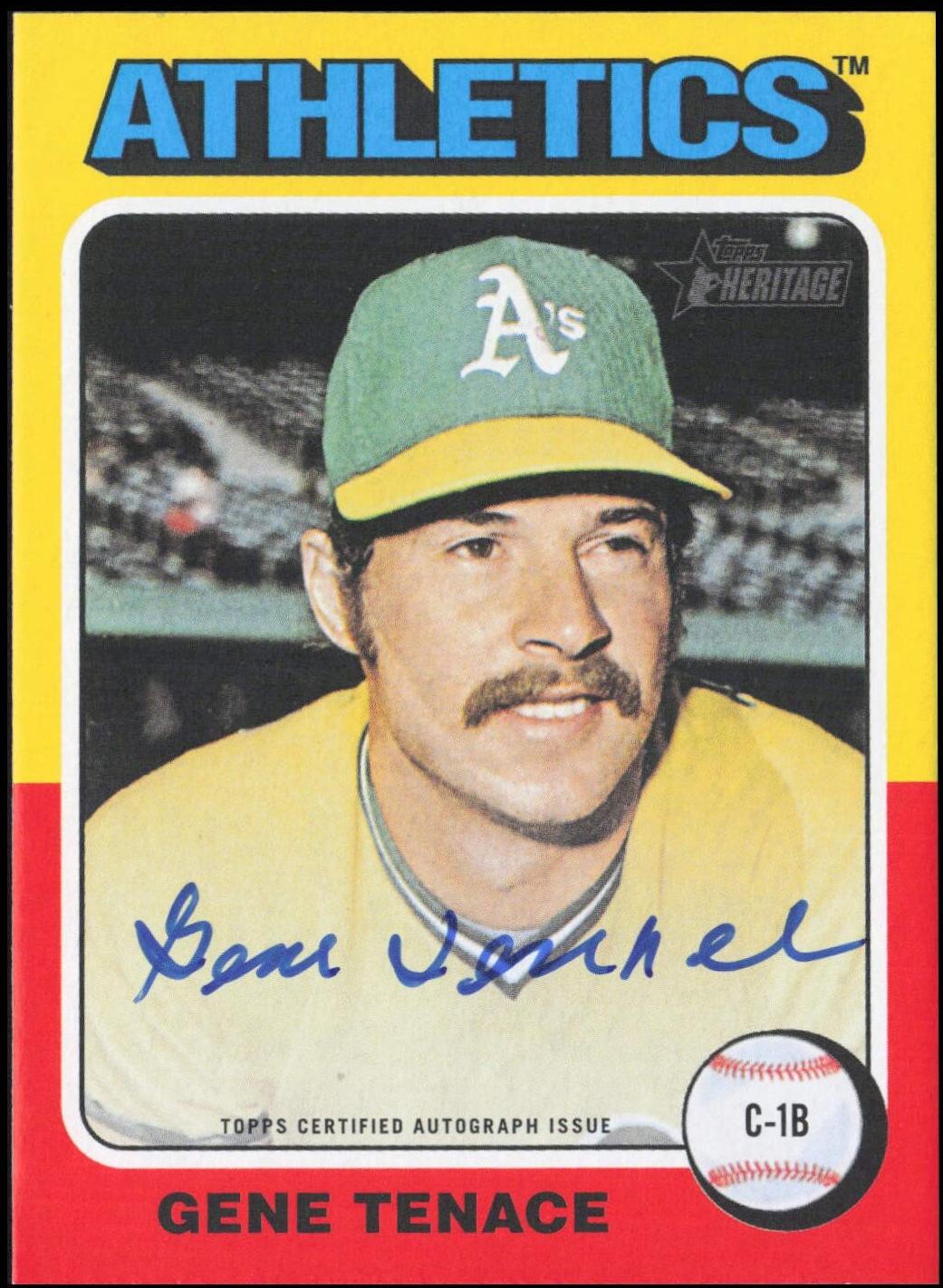 Gene Tenace #ROA-GT Baseball Cards 2024 Topps Heritage Mini Real One Autograph