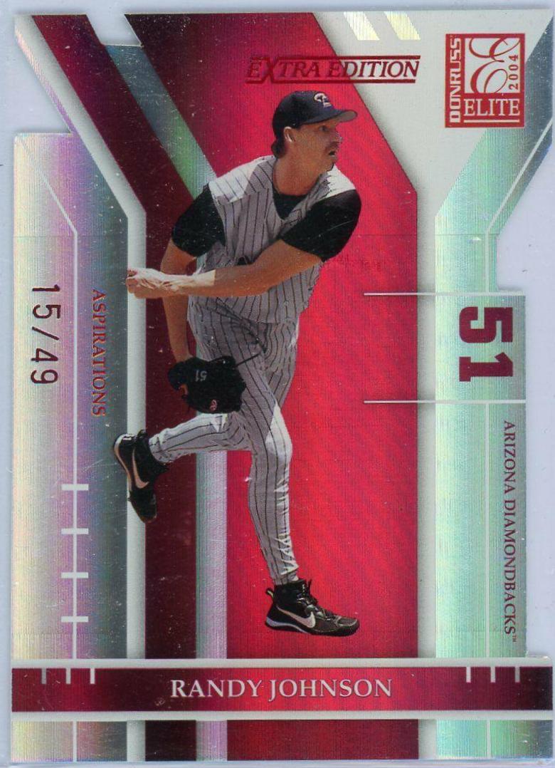 Randy Johnson #72 Baseball Cards 2004 Donruss Elite Extra Edition