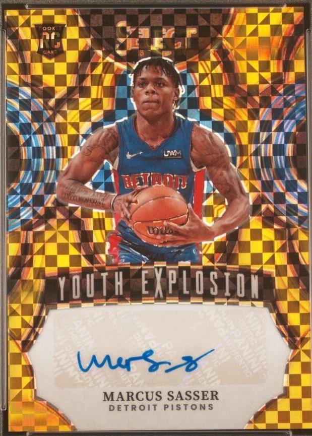 Marcus Sasser [Gold Prizm] #YE-SAS