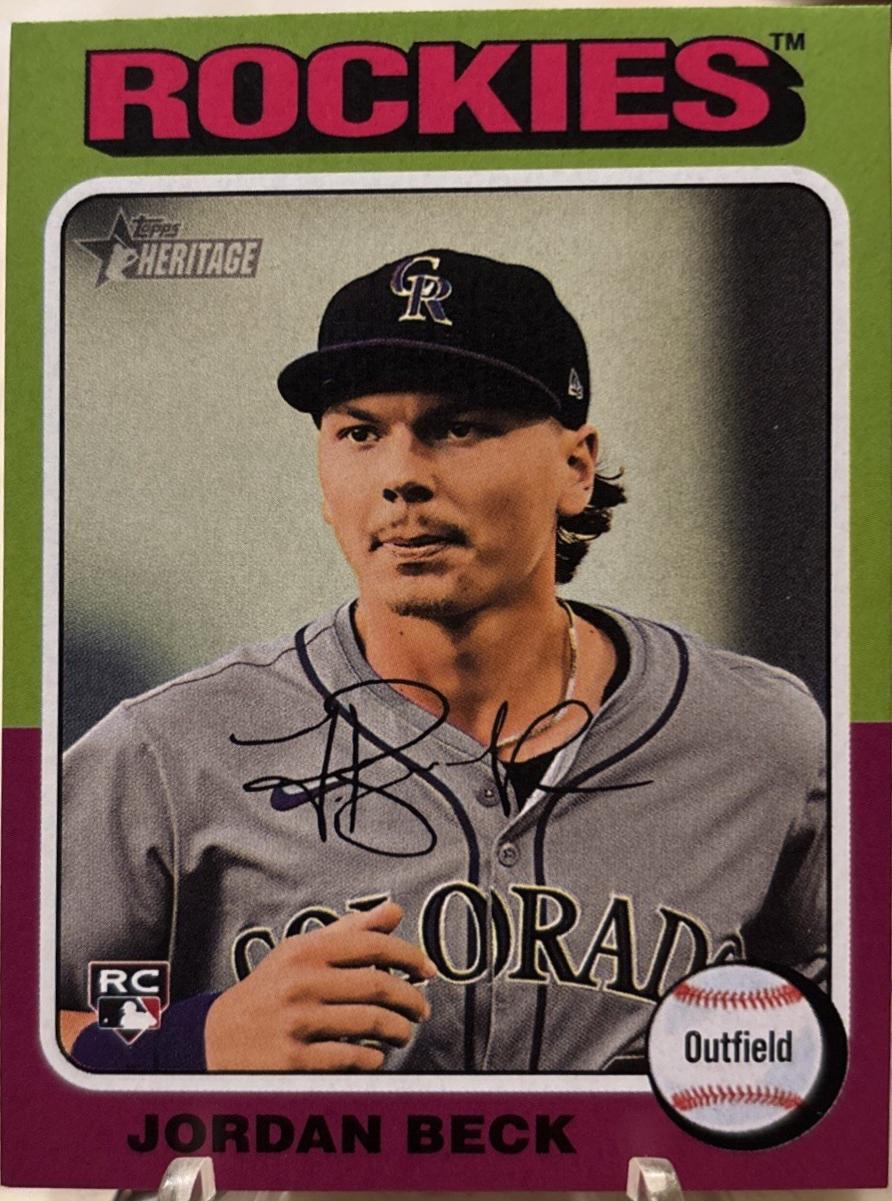 Jordan Beck #717 2024 Topps Heritage Mini Baseball