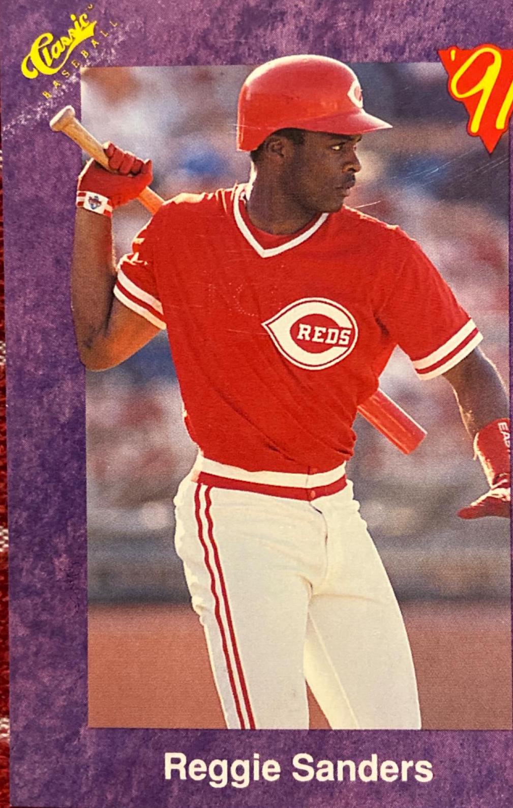 Reggie Sanders #70 Baseball Cards 1991 Classic Four Sport