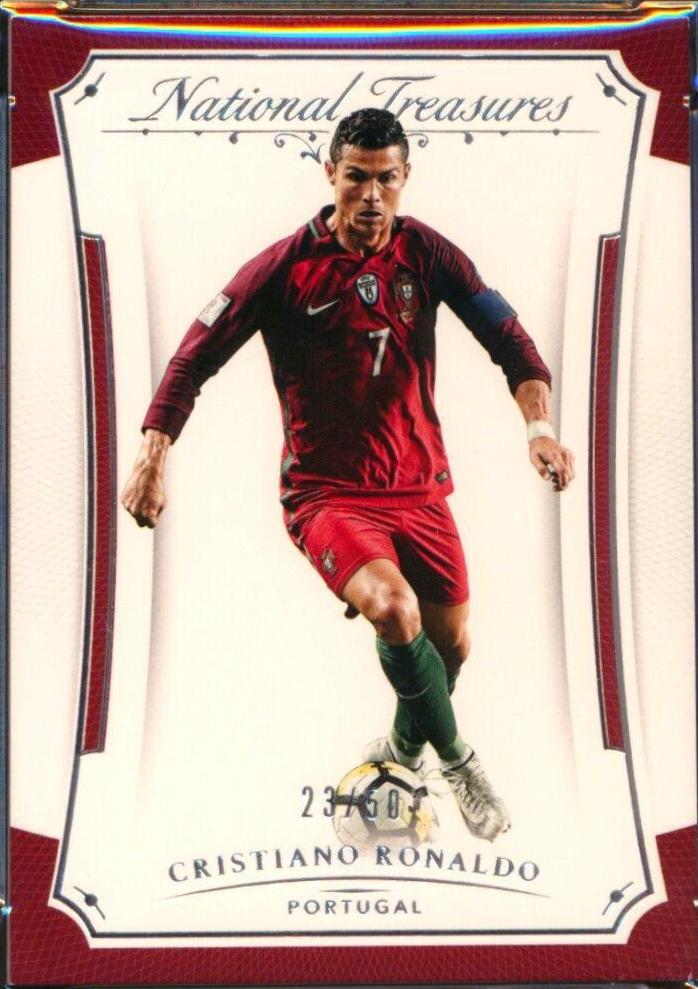 Cristiano Ronaldo #7 Soccer Cards 2018 Panini National Treasures