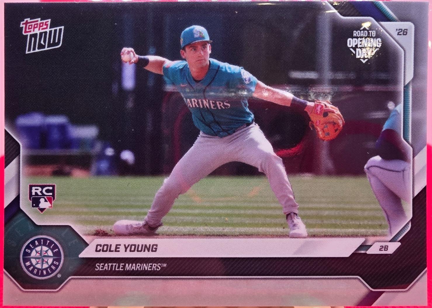 Cole Young #OD-135 2026 Topps Now Road to Opening Day Baseball