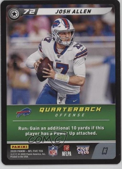 Josh Allen #C3 2020 Panini NFL Five