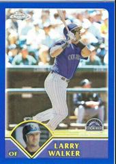 Larry Walker #29 Baseball Cards 2003 Topps Chrome Prices