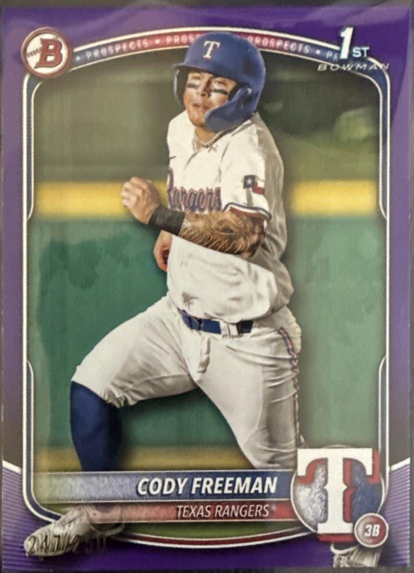 Cody Freeman [Purple] #BP-112 Prices | 2025 Bowman Prospects | Baseball ...