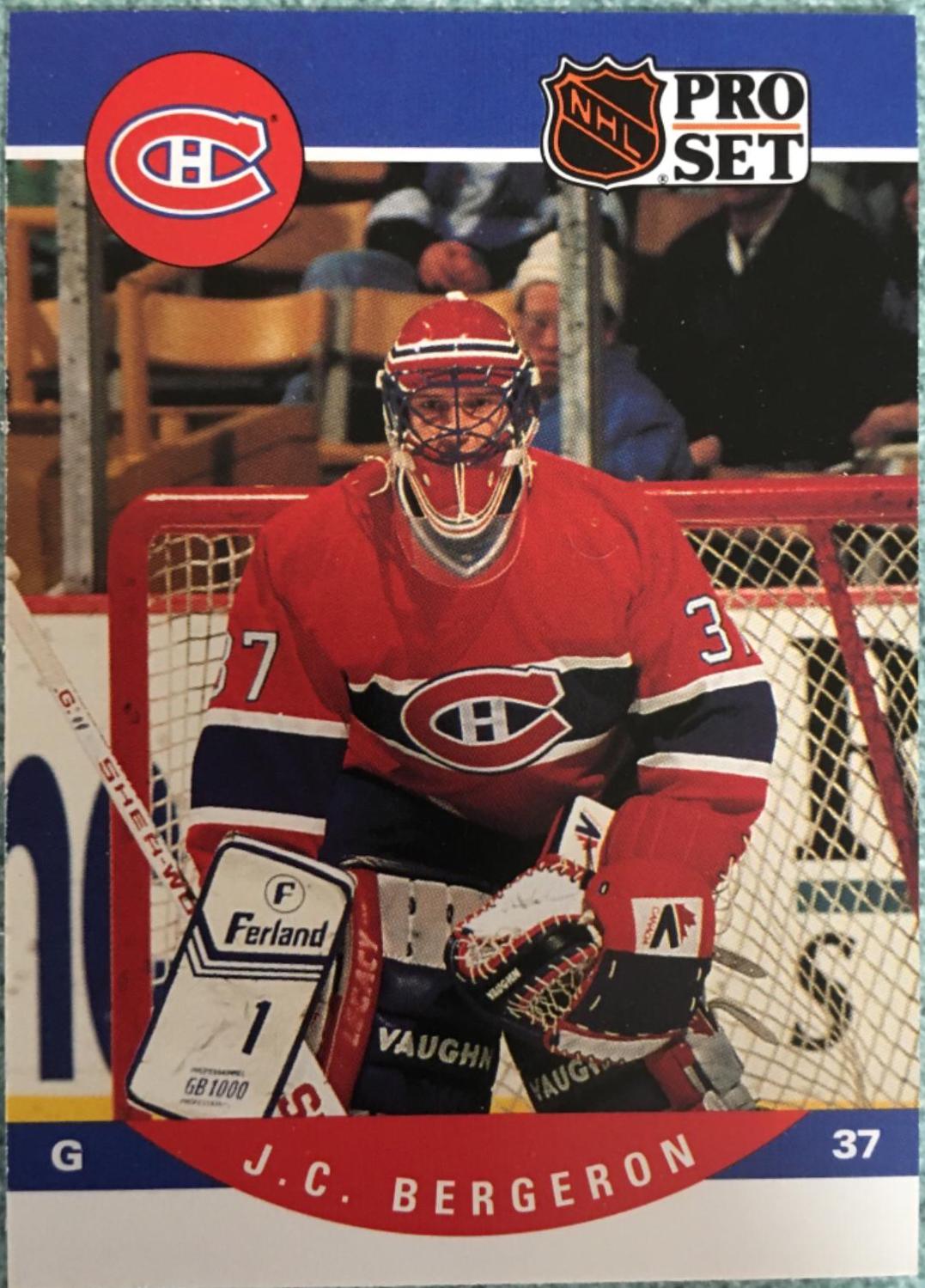 J.C. Bergeron #614 Hockey Cards 1990 Pro Set