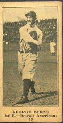 George Burns #19 Baseball Cards 1916 M101 4 Sporting News