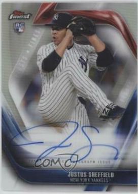 Justus Sheffield #FFA-JS Baseball Cards 2019 Topps Finest Firsts Autographs