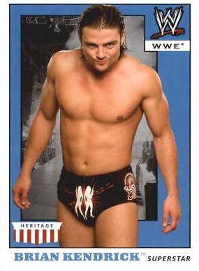 Brian Kendrick #6 Wrestling Cards 2008 Topps Heritage IV WWE