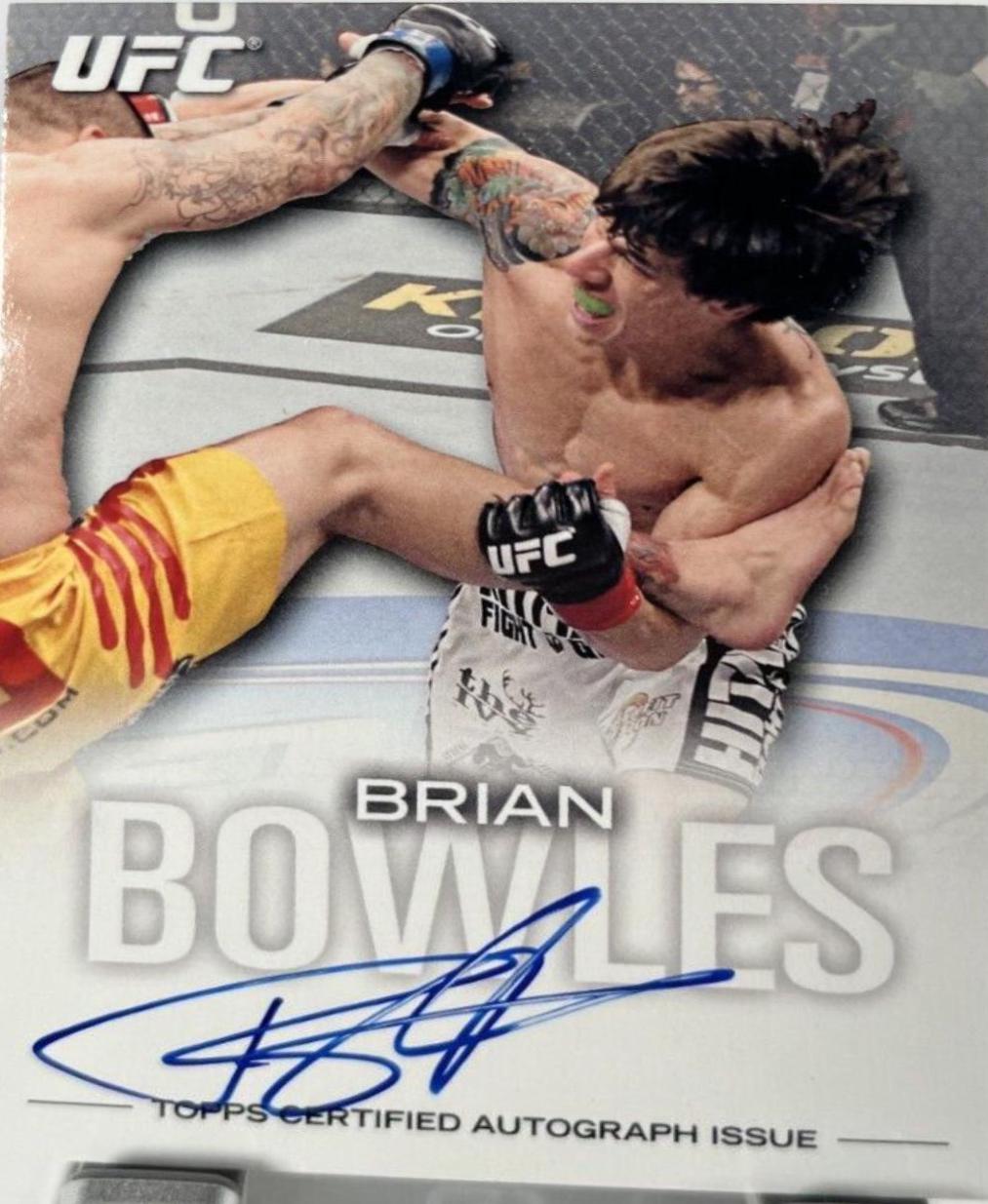 Brian Bowles #FA-BB Ufc Cards 2012 Topps UFC Knockout Autographs