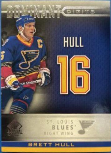 Brett Hull #DD-19 Hockey Cards 2020 SP Signature Edition Legends Dominant Digits