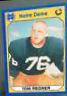 Tom Regner #43 Football Cards 1990 Notre Dame Collegiate Collection