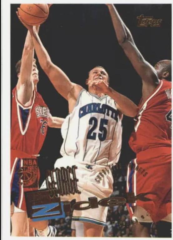 George Zidek #192 Basketball Cards 1995 Topps