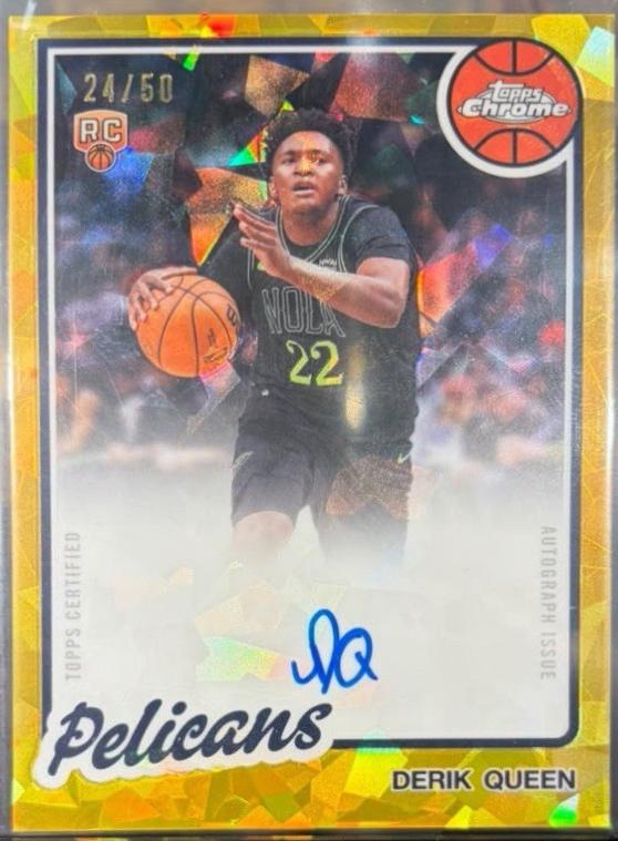 Derik Queen #80TBA-DQ 2025 Topps Chrome Update Sapphire 1980 81 Autograph Basketball
