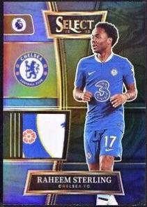 Raheem Sterling #SW-RST Soccer Cards 2022 Panini Select Premier League Swatches