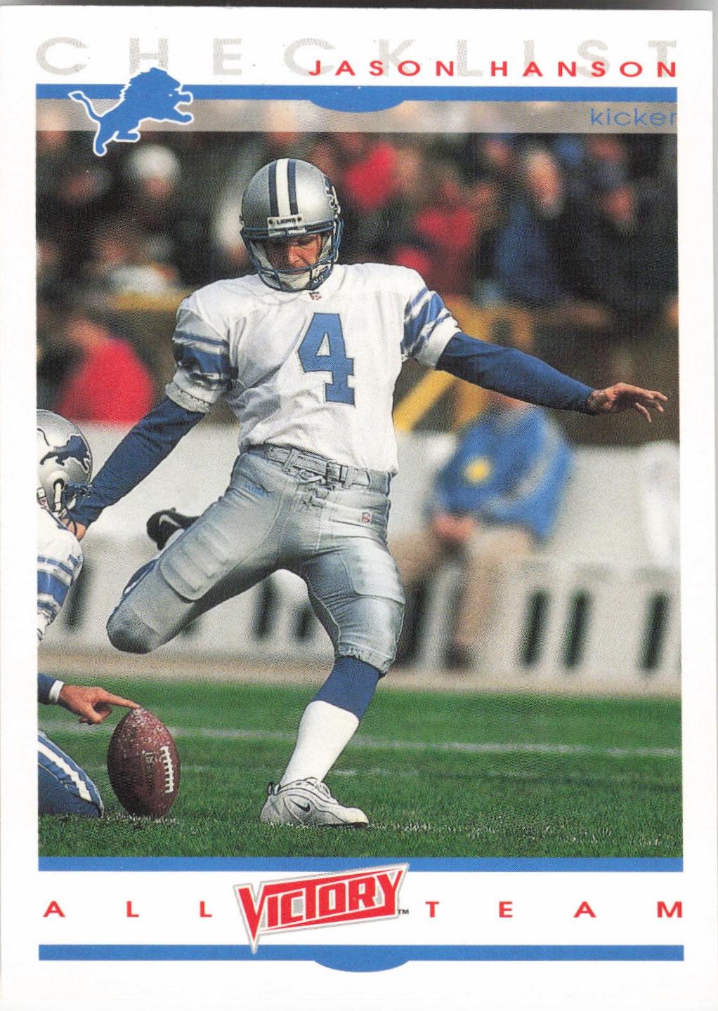 Jason Hanson #240 2000 Upper Deck Victory Football