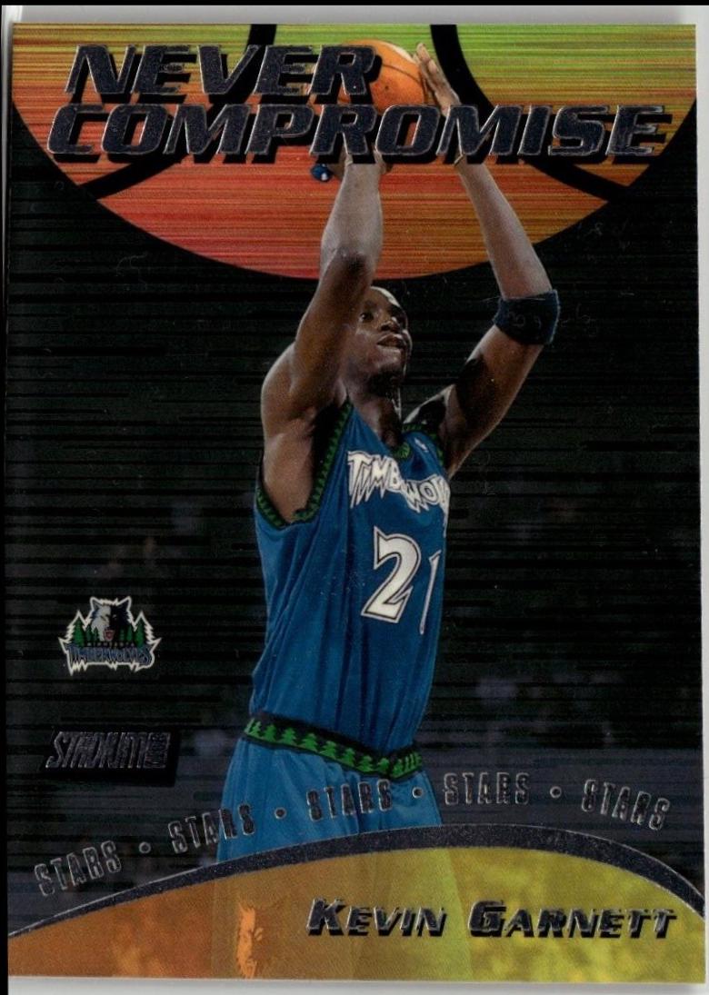 Kevin Garnett #NC11 Basketball Cards 1999 Stadium Club Never Compromise