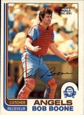 Bob Boone #23 Baseball Cards 1982 O Pee Chee