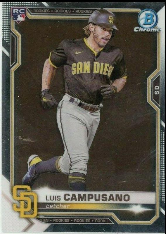 Luis Campusano #37 Baseball Cards 2021 Bowman Chrome