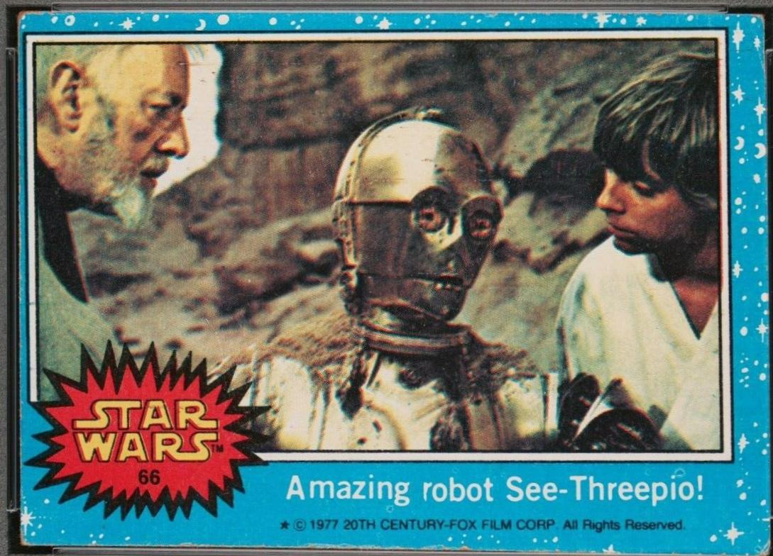 Amazing robot See-Threepio! #66 1977 Topps Star Wars