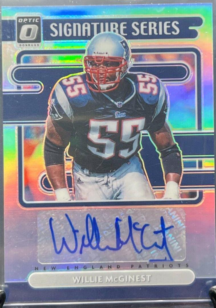 Willie McGinest #SS-WM Football Cards 2021 Panini Donruss Optic Signature Series