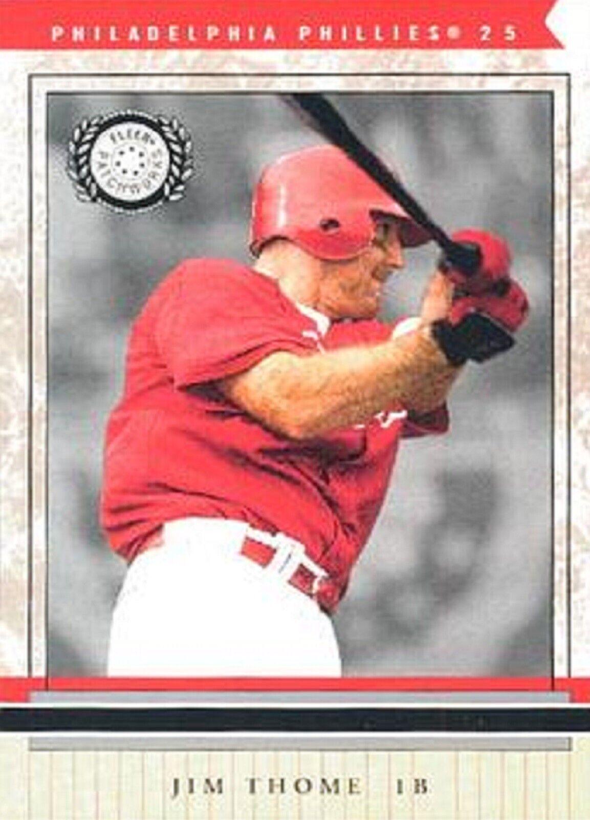 Jim Thome #25 Baseball Cards 2003 Fleer Patchworks