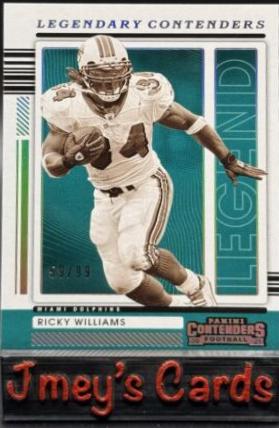 Ricky Williams #LGD-RWI Football Cards 2021 Panini Legendary Contenders