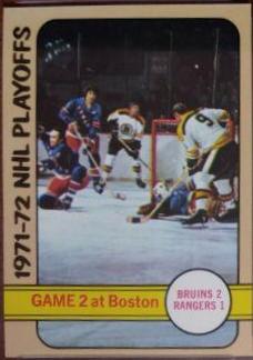 Playoff Game #2 #3 Hockey Cards 1972 Topps