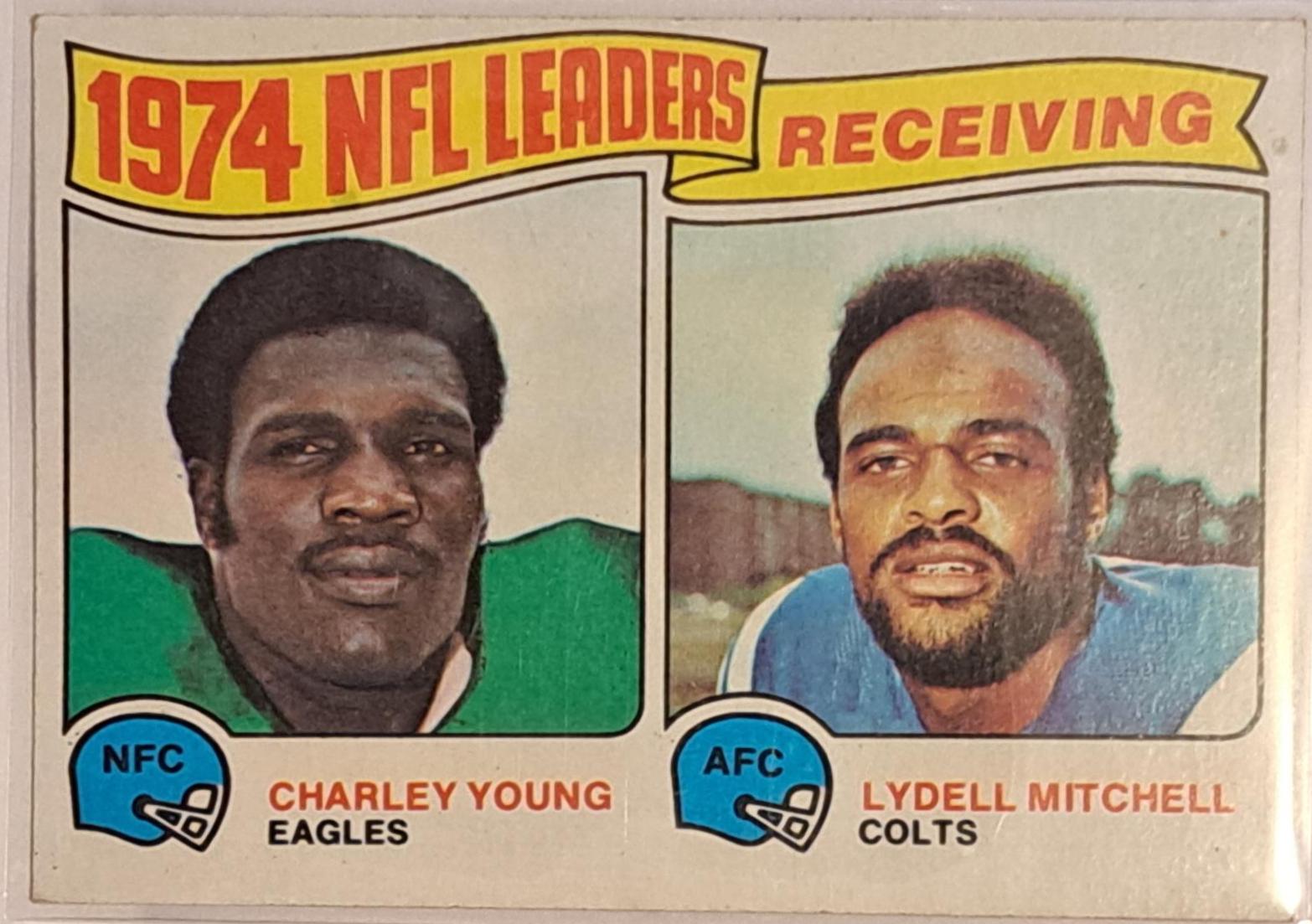 1974 NFL Leaders: Receiving #3 Football Cards 1975 Topps