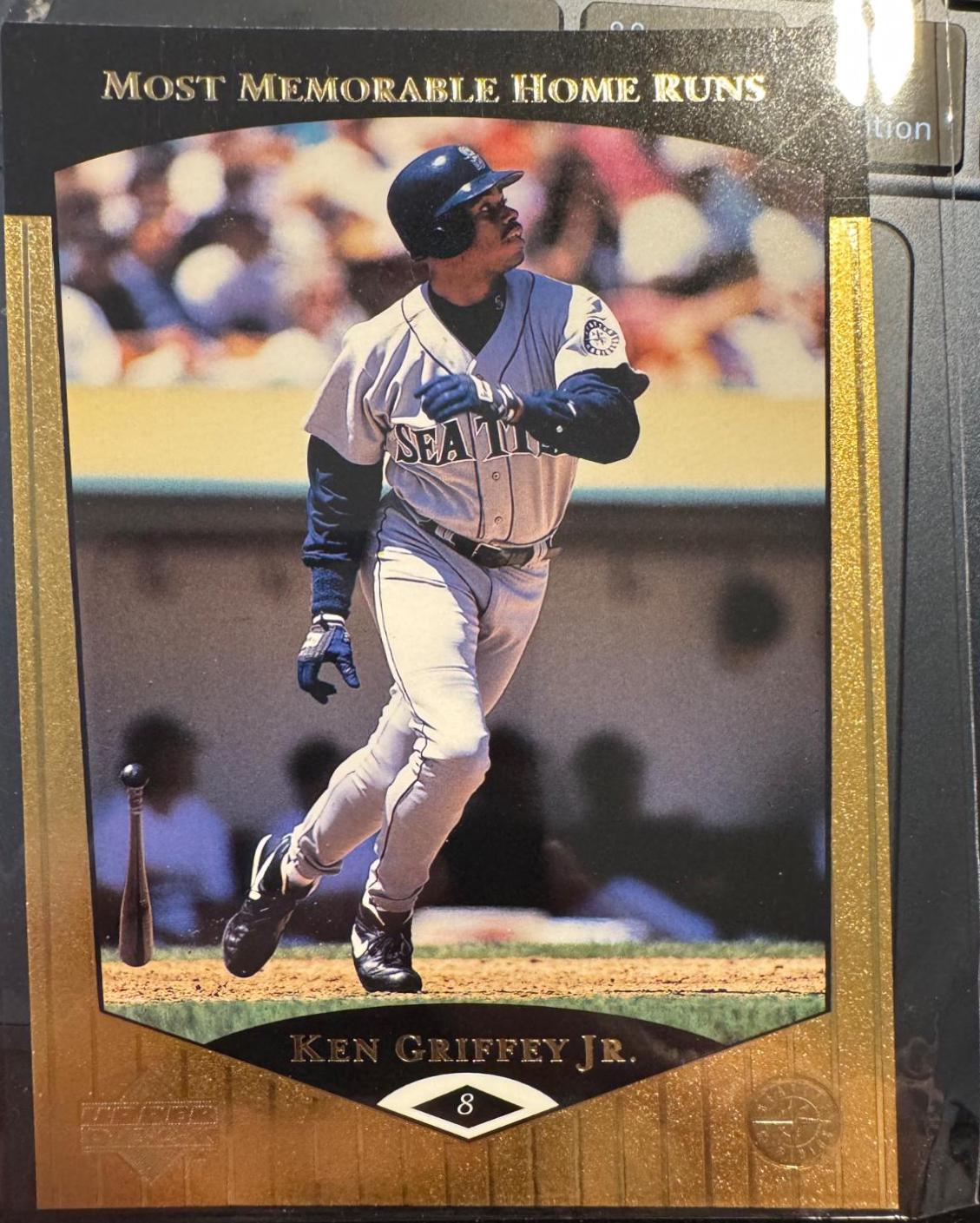 Ken Griffey Jr #4 Baseball Cards 1998 Upper Deck Griffey's Most Memorable Homerun