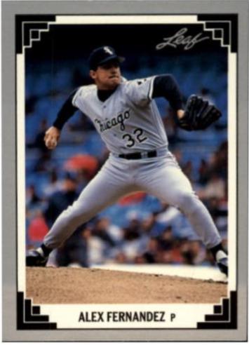 Alex Fernandez #296 Baseball Cards 1991 Leaf