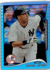 Derek Jeter [Running Blue Refractor] #56 Baseball Cards 2014 Topps Chrome Prices