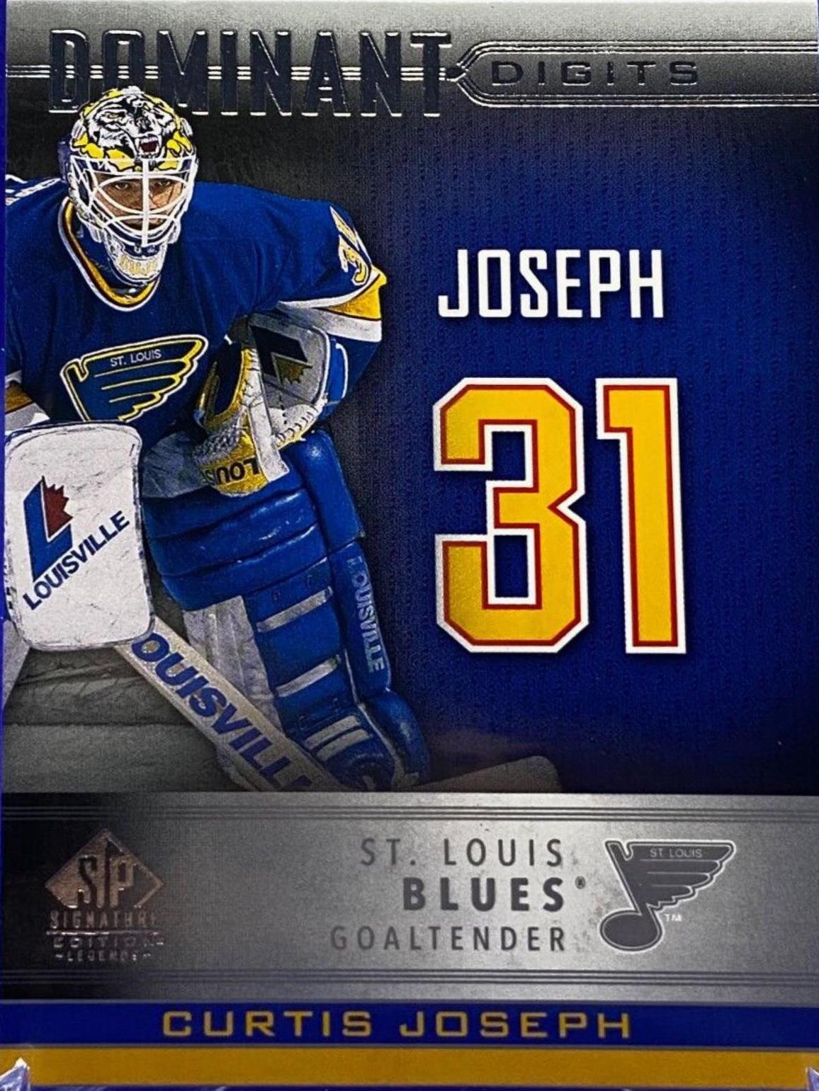 Curtis Joseph #DD-21 Hockey Cards 2020 SP Signature Edition Legends Dominant Digits