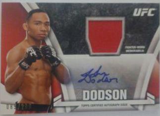 John Dodson #KA-JD Ufc Cards 2013 Topps UFC Knockout Autographs