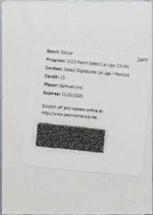 Samuel Lino [Peacock] #13