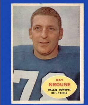Ray Krouse #40 Football Cards 1960 Topps