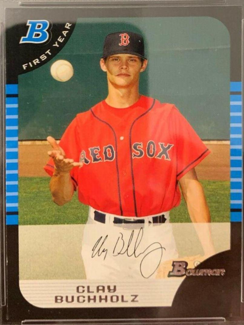 Clay Buchholz #81 Baseball Cards 2005 Bowman Draft Picks