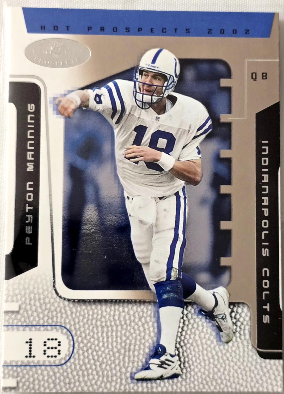Peyton Manning #71 Football Cards 2002 Fleer Hot Prospects